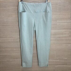 J.Jill Wearever Collection Sage Green Pullup Ankle Cropped Leg Pants Size XL